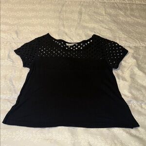 American Eagle size medium Black Lace Detail Women's Top